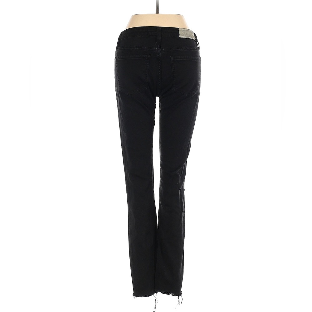 IRO Ajuste Distressed Skinny Cropped Jeans Black Women’s,Size 25 - Picture 2 of 16